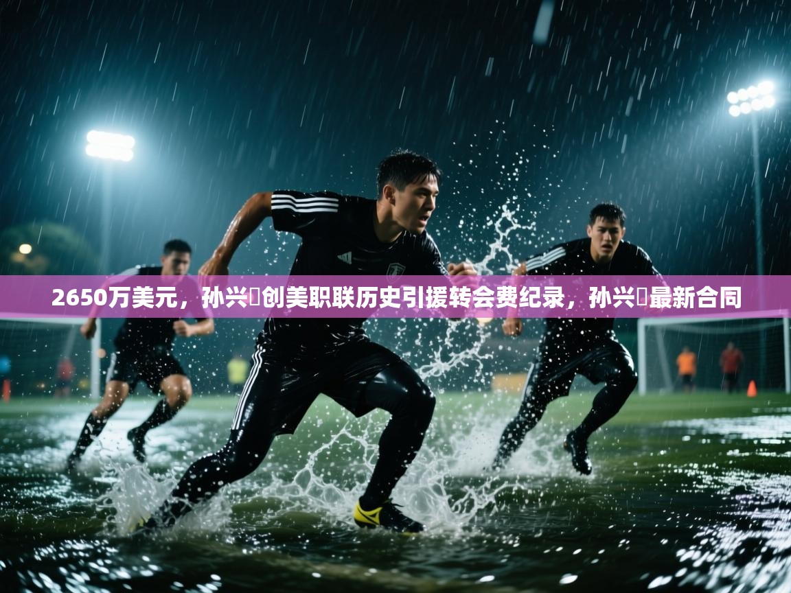 2650万美元，孙兴慜创美职联历史引援转会费纪录，孙兴慜最新合同
